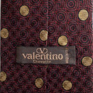 Valentino Garavani Red and Gold Tie